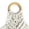 Napkin Ring Boho Style Cotton Rope Solid Wood Ring Tassel Decor Dinner Ring Handwoven Table Decoration
