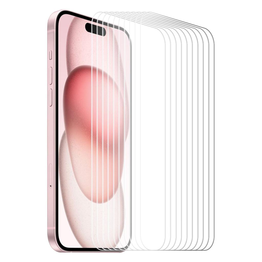 ENKAY HAT PRINCE 10 Stück Für iPhone 17 Displayschutzfolie Dick Klebend 9H Gebogene Kanten Hohe Aluminium-Silizium Glasfolie