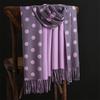 Iarnă Căldură Esarfe Cașmir Motiv Punct Bandana Pashmina Cicuri lungi Femei Se îngroșează Wrap șaluri