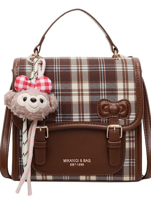 Retro Women's Lightweight Versatile Backpack & Crossbody In Cute College Style for Travel & Casual Use