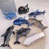 Acetate Shark Whale Hair Catch Metal Acrylic Blue Whale Dolphin Hair Clip Hair Accessories Cartoon Shark Clip Women/girls