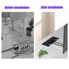 1Pcs Aluminum Alloy 145*160/200/300mm TV Cabinet Cable Box Computer Desk Cable Hole Cover Rectangular Buffer Box for Office Desk
