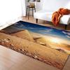 Egyptian Pyramid Famous Architecture Carpet Rug for Home Living Room Bedroom Sofa Doormat Decor,Kids Area Rug Non-slip Floor Mat