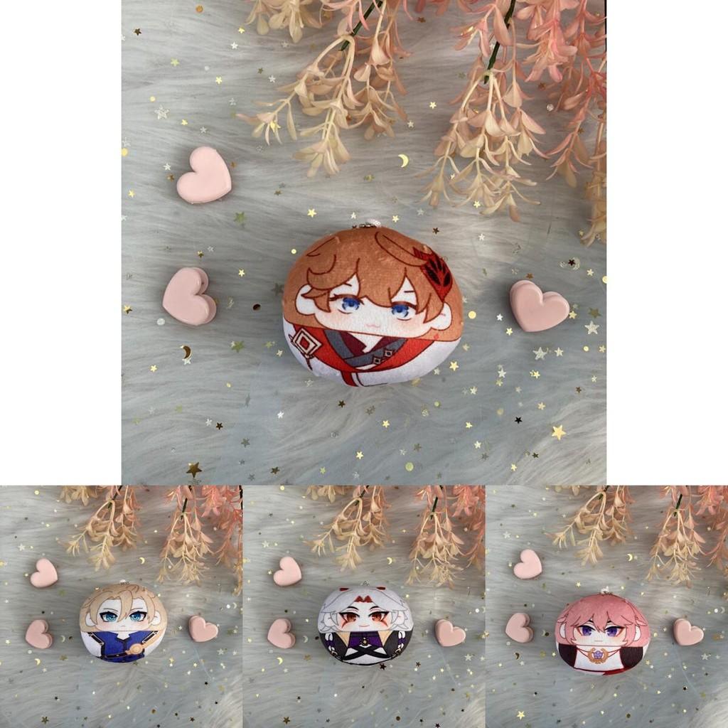 Genshin Impact Plush Dumpling Albedo Xiao Zhongli Thoma Key Chain Soft And Safe Gift