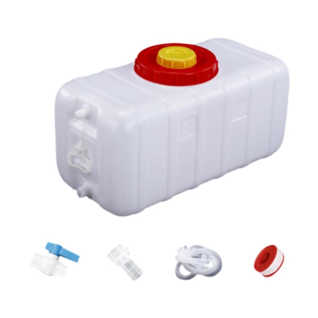Water Storage Container Kit Horizontal Water Can Large Capacity Water Dispenser Tank for BBQ Hiking Outdoor Backpacking Picnic