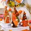 Cute Thanksgiving Turkey Doll Funny Faceless Dwarf Doll Crafts Miniature Figurine Sculpture  Autumn