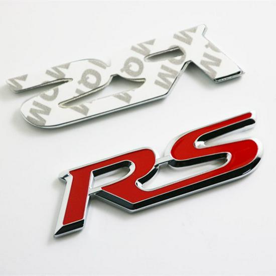 K2/K3/K3S Metal RS Rear Emblem Badge - Car Logo 3D Modification
