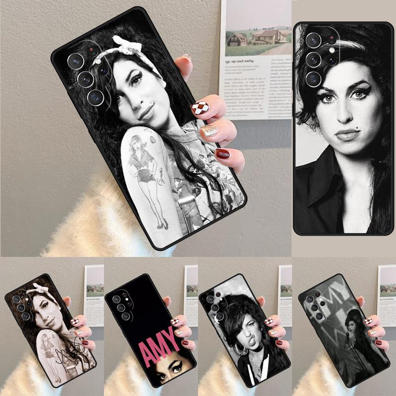 Amy Winehouse Legardary Singer Phone Case for Samsung Galaxy Note 10 Pro S26 Ultra S23 S24 FE S25 S21 S22 PLUS Shockproof Cove