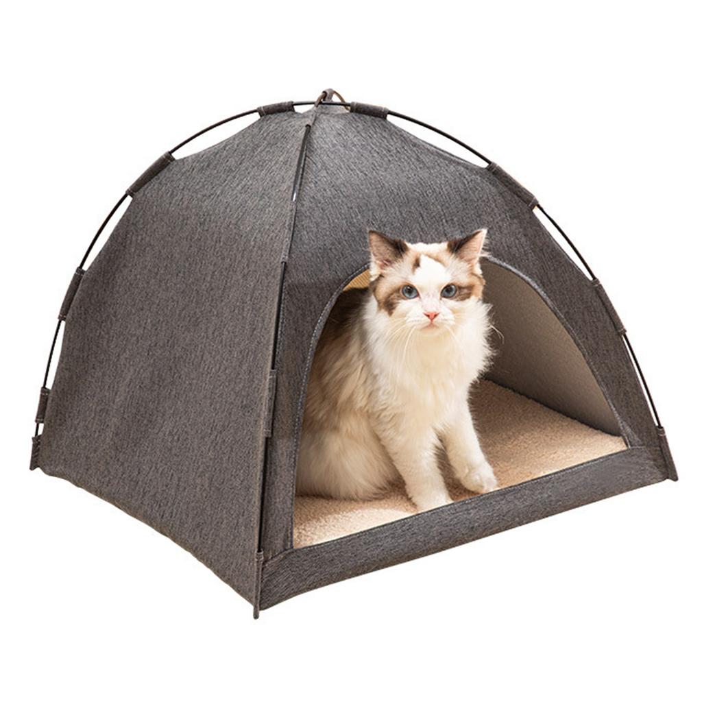 Cat Tent Bed Large Space Breathable Comfortable Washable Pet Tent House for Pet Cat Dog All Seasons S Size