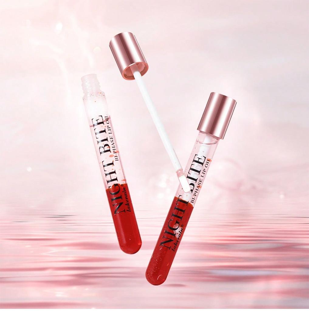 Lip gloss and lip oil in one, liquid lipstick, moisturizing lips, specially designed for fine lip care.