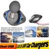 12-24V 3.1A PD QC3.0 2.1A Dual USB Charger Car Modified Socket Motorcycle Boat Utv Camper Caravans Universal Modified Charger