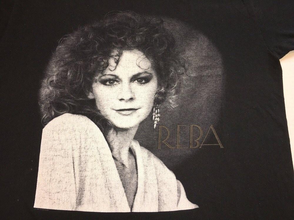 1990 Reba Country Music Concert Tour Black All Size T-shirt Unisex T-Shirt XL