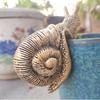 Vintage Climbing Snail Flower Pot Resins Ornaments Mini Snail Figurine Collection Decoration Home Garden Courtyard Art Ornaments