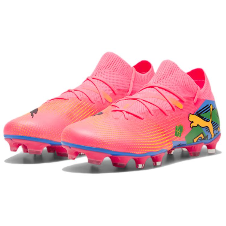 Puma Neymar Jr. x Future 7 Match FG AG Copa América-pakke Herresneakers Rosa Sunset-Glow Svart 107840-01