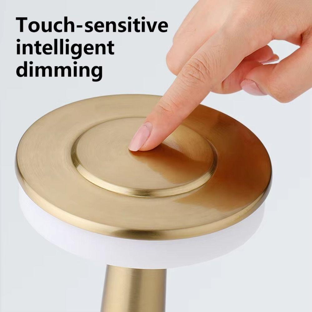 Cordless Rechargeable Desk Lamp Retro Desktop Night Light Wireless Reading Lamp  Bedroom Lighting