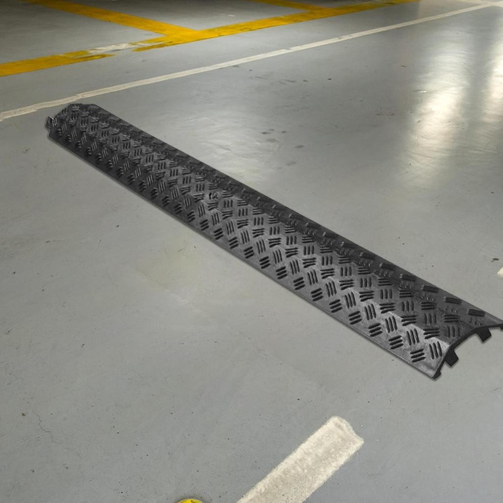 Cable Ramp Outdoor Traffic Speed Bump Weather Resistant Speed Bump Cable Protection For Sidewalk Road Garage Driveway Asphalt