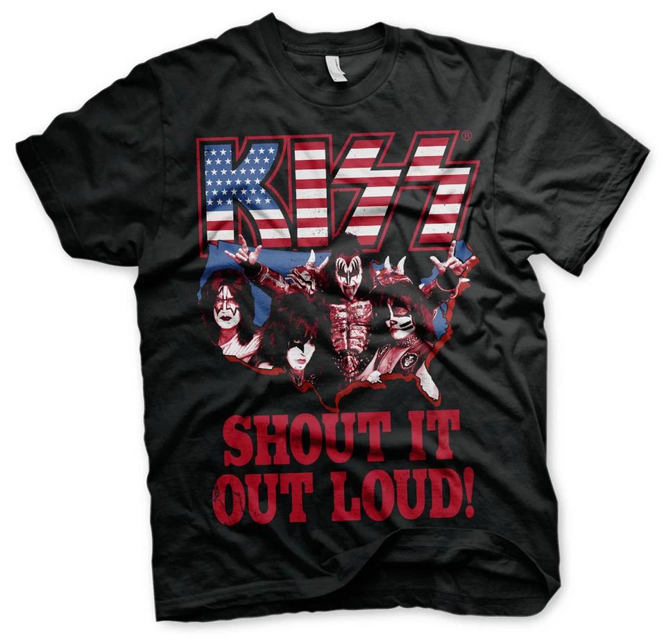 

Kiss Shout it Out Loud Gene Simmons Rock Official Mens T-Shirt 4XL