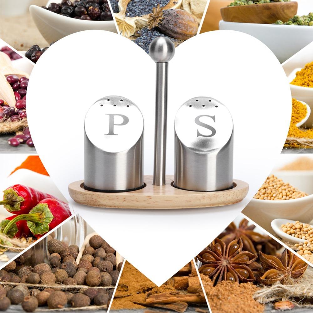 Stainless Steel Seasoning Bottle Small-Hole Lid Spice Container Easy Spice Jar Set  Countertop