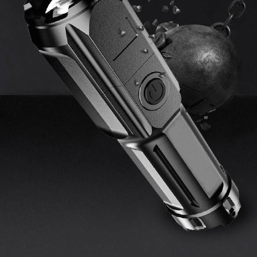 USB Rechargeable LED High Power Flashlight Tactical Torch Super Bright Outdoor