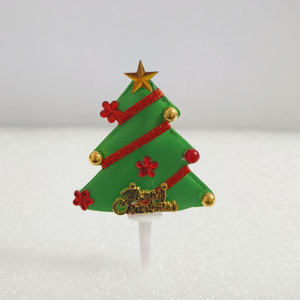 Mini Cake Plugin Christmas Baking Plug Christmas Tree Leaf Wreath Flag Holiday Ornament