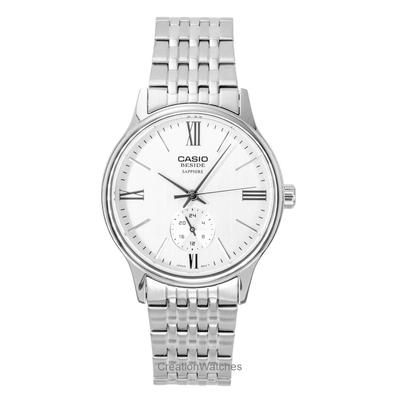 Orologio da Uomo Analogico Acciaio Inossidabile Quadrante Bianco Quarzo BMS-100D-7AV