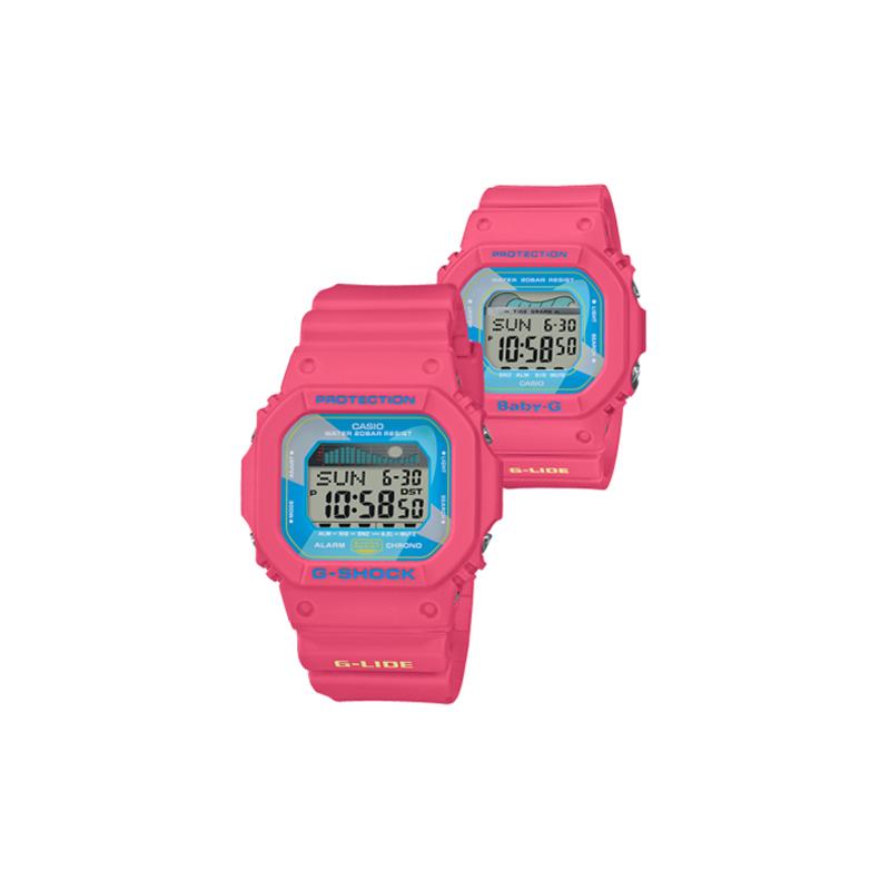 

Casio watch series - square series, tide moon phase, shockproof, Hawaiian style, quartz movement, Japanese and Korean GLX-5600VH-4PR&BLX-560VH-4PR синий