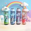 Transparent Cartoon Unicorn Water Bottle, Stylish High-value Design, Lightweight Leakproof Cup with Lanyard, Ideal for Fitness
