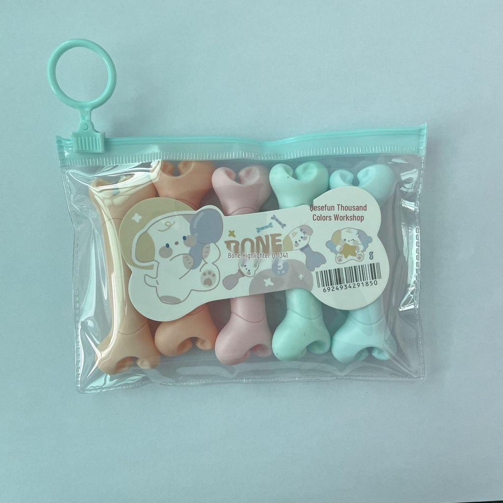 6-Color Mini Pill Highlighter & Marker Set