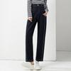 Fanzhen Women's High-Waist Loose Imitation Denim Harem Cropped Pants