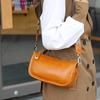 Women's Cowhide Underarm Shoulder Bag Ladies Fashi Cow Genuine Leather Crossbody Messenger Bag Designer Luxury Retro Handbag