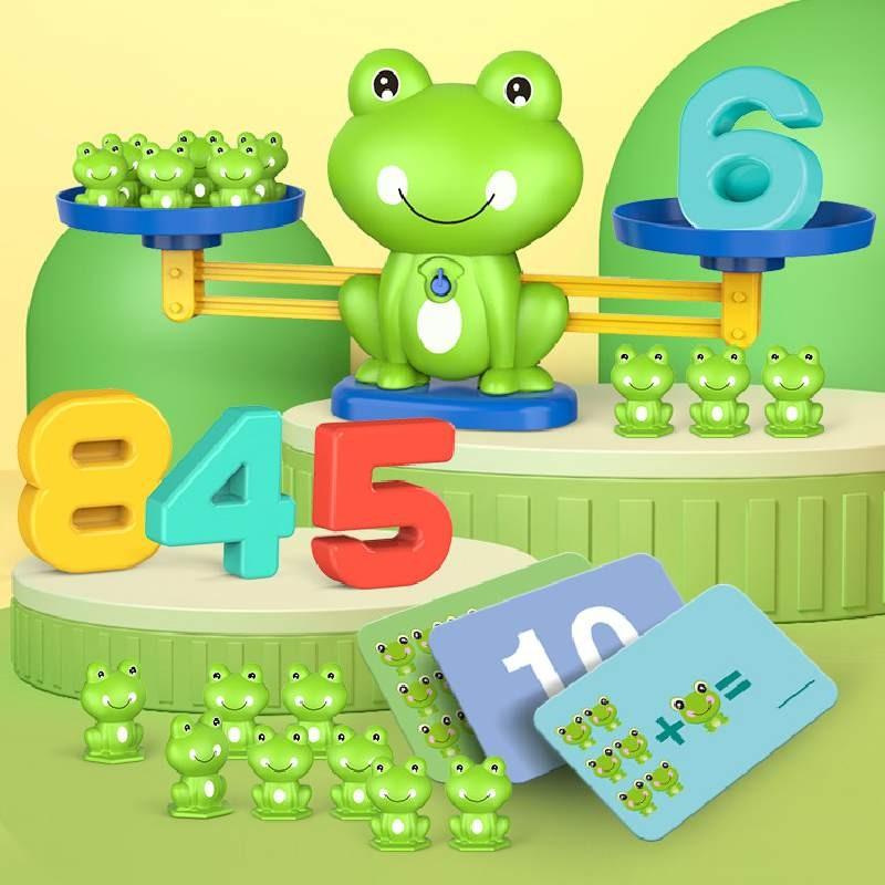 Kids Learning Math Balance Toy With Digital Cards For Logic Thinking And Intelligence Skills