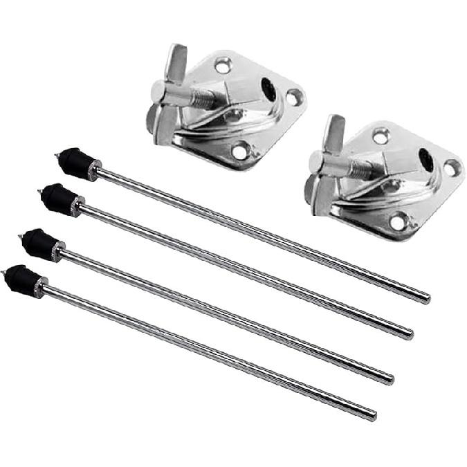 Kick Drum Legs Drum Feet Percussion Instrument Anti Skid Parts Bass Drum Stand Legs Drum Stands Bracket for Drum Accessories, 1 Set