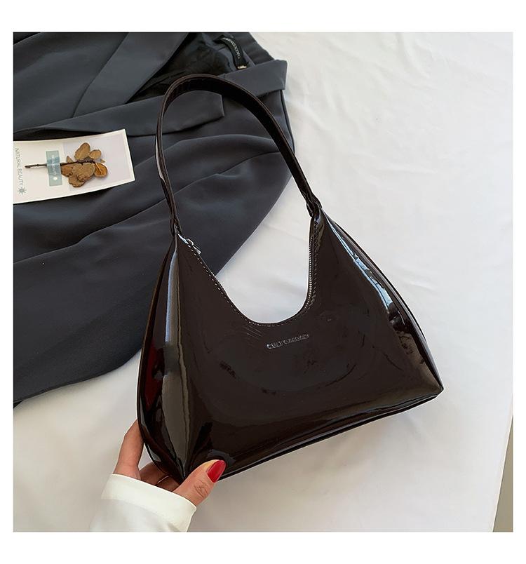 Fashionable shiny small bag women's 2025 new high-end versatile underarm bag women's popular commuter shoulder bag