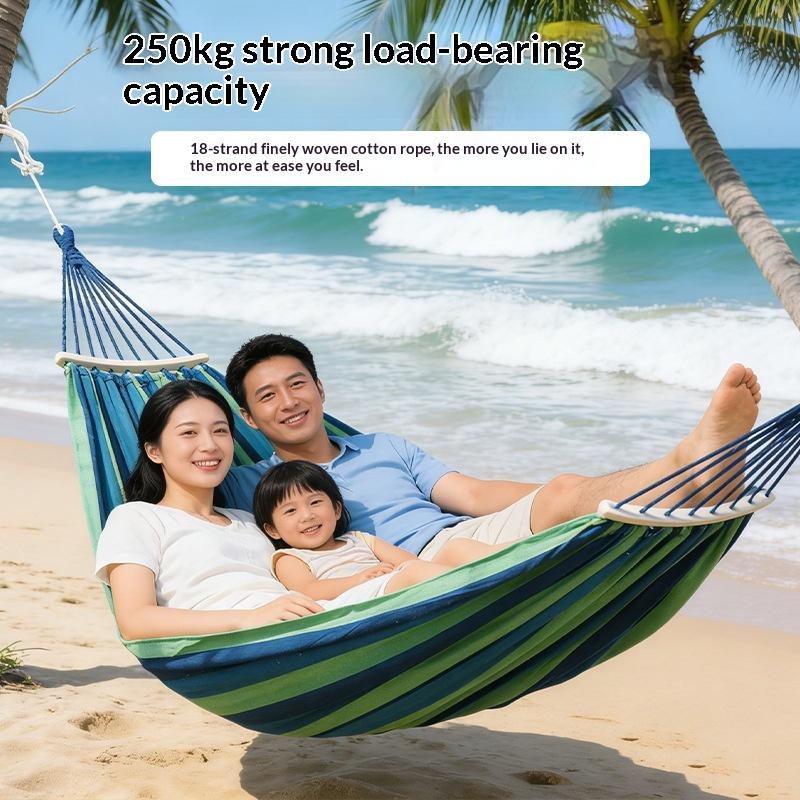 Adult Outdoor Swing, Thick Canvas Camping Hammock, Easy To Carry And Store, Making Your Outdoor Activities More Comfortable