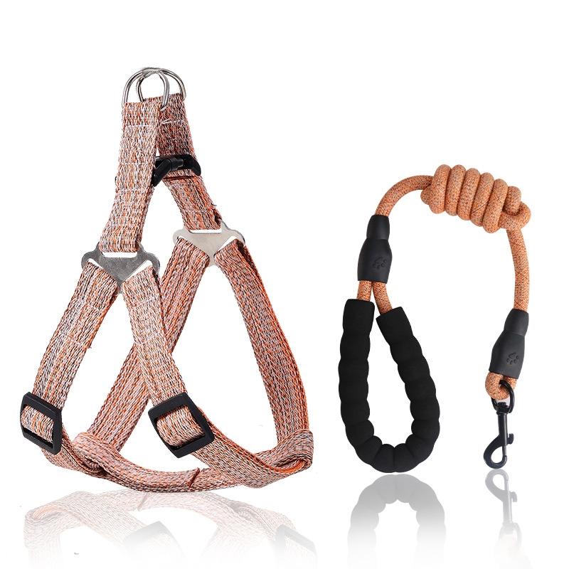 Adjustable Pet Leash Puppy Dog Cat Vest Harness Prevent Breaking Free Pet Harnesses For Dog Walking And Hiking Pet Supplies (as the picture,S)
