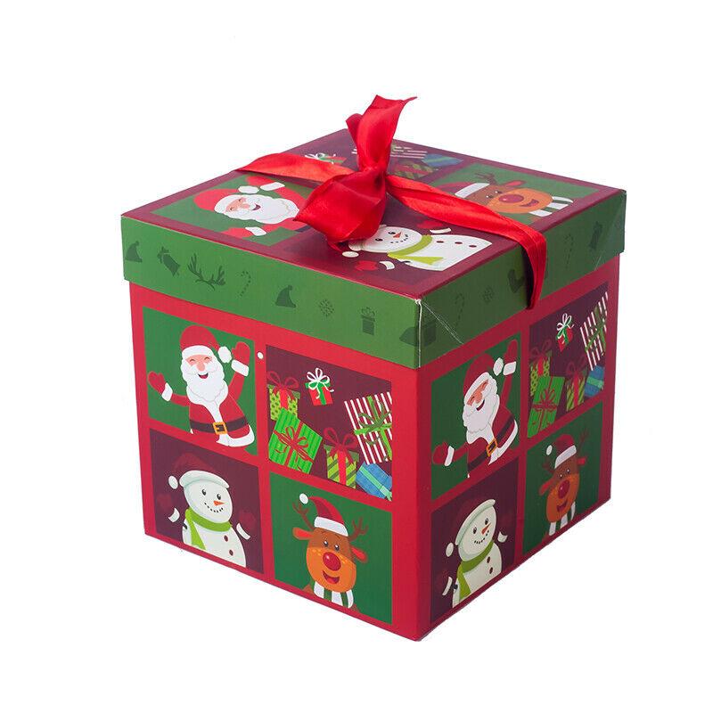

Christmas Gift Boxes Packing Gift Merry Christmas Decorative Carton For Xmas Home Party Decor Navidad New Year Candy Box Case S 10X10X10 CM&Other