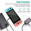 EU/US Plug 1.8 Meters Replacement for Nintend Switch 5v-2.4A AC Adapter Base Charger Charging Power Adapter Accessories