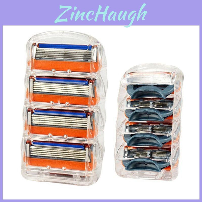 Premium 4pcs Lot Shaving Razor Blades With 5 Layer Blades For Mens Face Shaving