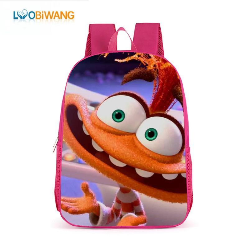 Inside Out 2 Kids School Backpack 17 Inch Oxford Fabric Bag Girls Boys Lightweight Anti-Theft Comfortable Student