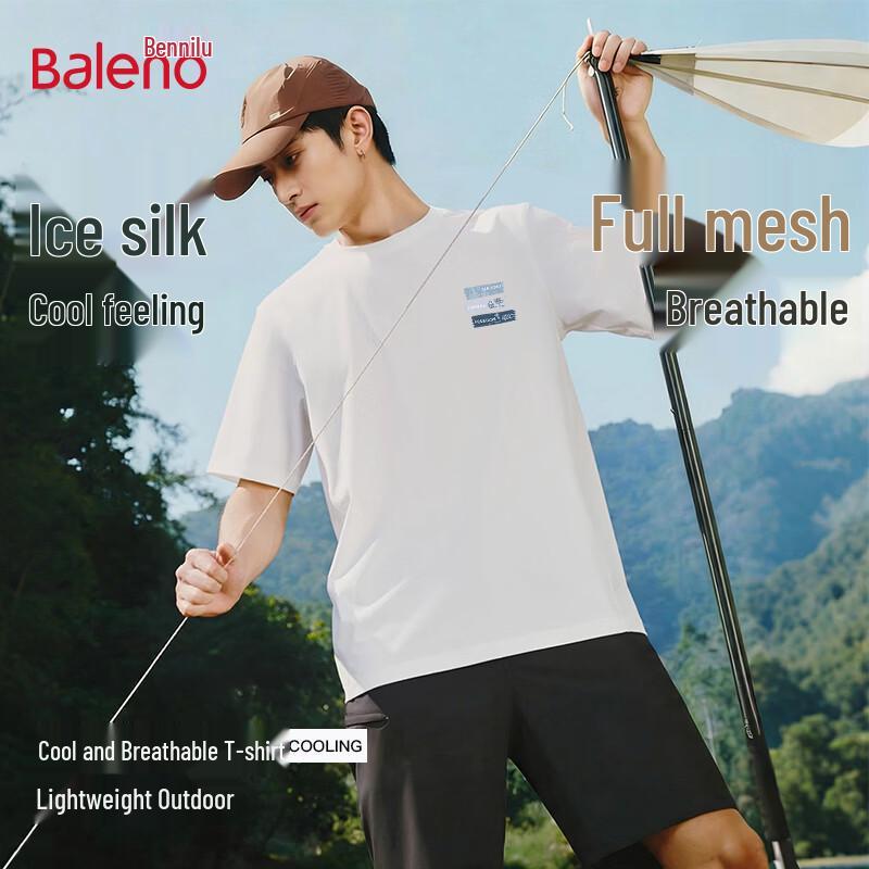 Baleno Men s Ice Silk Quick-Dry Breathable Mesh T-Shirt 2XL