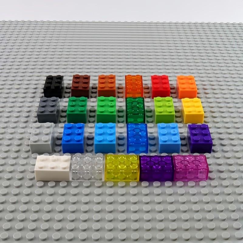 20 Stück Dicke 2x3 DIY Bausteine Figuren Steine Noppen Pädagogisches Plastikspielzeug für Kinder Größe Kompatibel Mit 3002