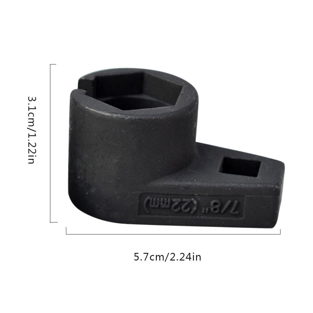 Chiave a Bussola per Sensore di Ossigeno a 4 Punti da 22mm Strumento Offset per la Rimozione del Sensore O2 per Riparazioni Auto