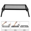 FLIPPED Outdoor Table Bonfire Table Low Type Cooker Shelf Camping Bonfire Stand with Storage Bag Foldable Perfect for Outdoor Camping 5530cm