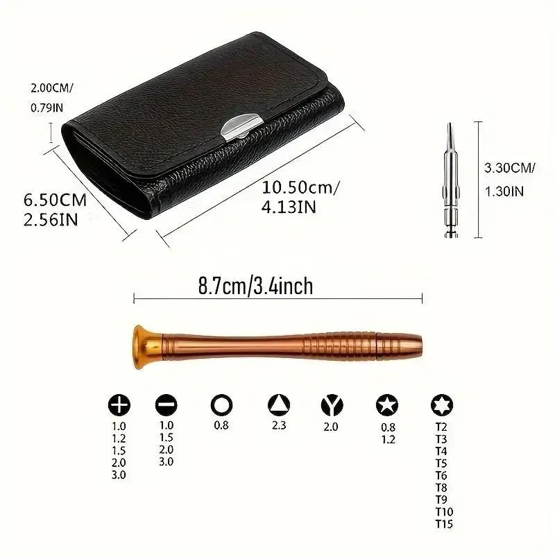 25PCS Silver Multi-function Hand Tool Magnetic Screwdriver Set Precision Phone Camera Repair Torx Hex Screw Driver Bits Kits Bag