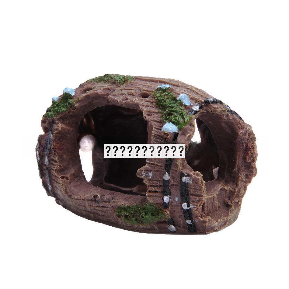 Antique Resin Wine Barrel Aquarium Decoration Ornament 808