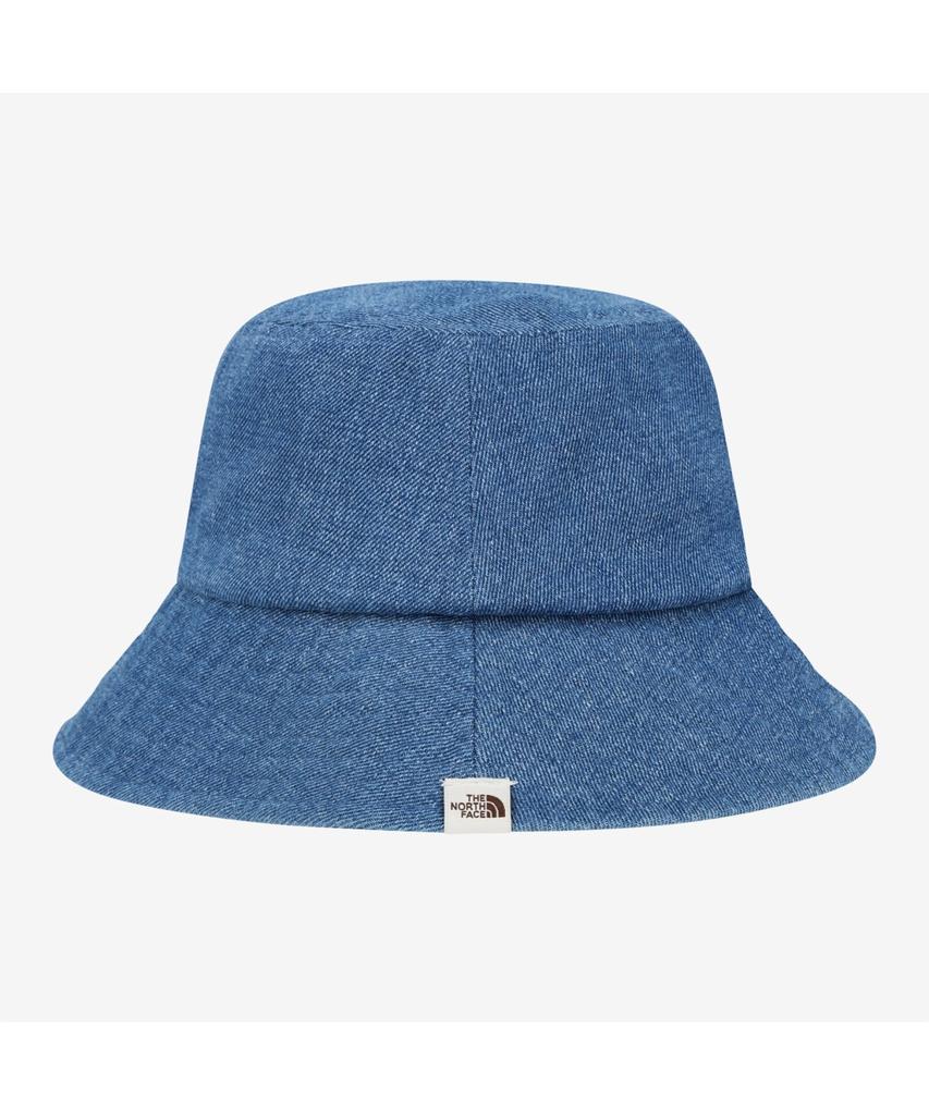 Noseupeiseu Ne3Hs00K White Label Logo Bucket Hat Denim Blue