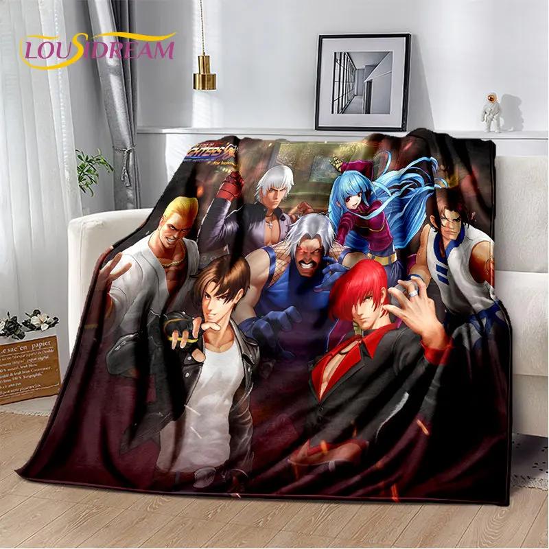 King of Fighters Retro Game Gamer Soft Plush Blanket,Flannel Blanket Throw Blanket for Living Room Bedroom Bed Sofa Picnic Cover