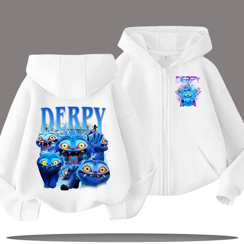 Mikiny Dívčí Zábavná Mikina na Zip Dětské Oblečení Dívčí Kreslený Potisk Módní Mikina Ležérní Top