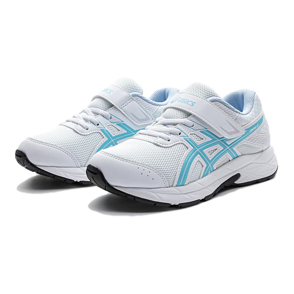 Asics Running Kids Comfortable Versatile Low-Top Childrens Running Shoes Kids sneaker Blue White 1014A320-100