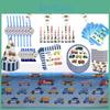 Childrens Engineering Car Birthday Party Theme Decoration Disposable Tableware